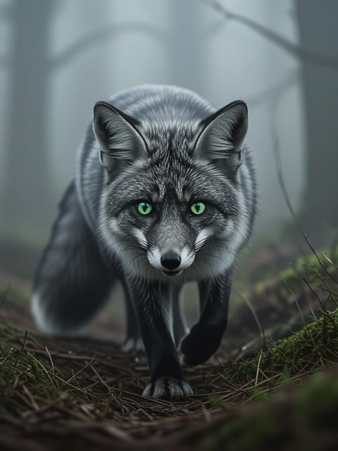 Free ai generated fox mammal illustration