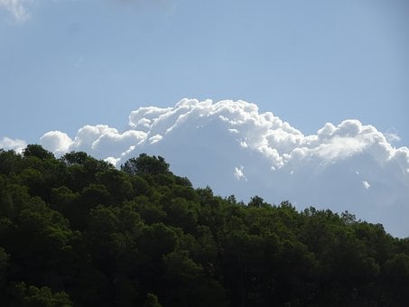 Free Cumulus Clouds Mountain photo and picture