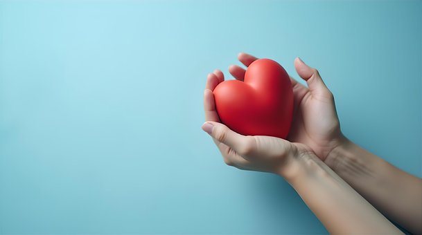 Herz, Liebe, Hände, Pflege
