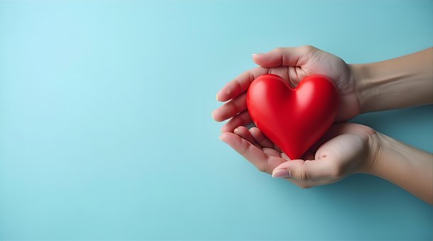 Herz, Liebe, Hände, Pflege