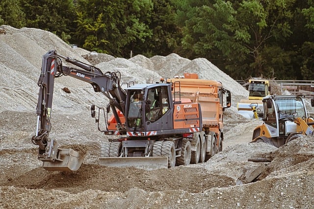 Free Construction Site Excavator photo and picture