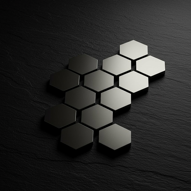 Free hexagon tile surface illustration