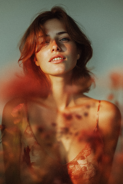 Visător, Portret, Femeie, Fată, Model