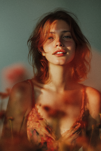 Visător, Portret, Femeie, Fată, Model