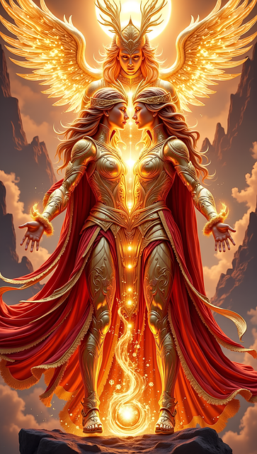 Free red fantasy dream illustration