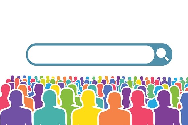 Free search crowd people illustration