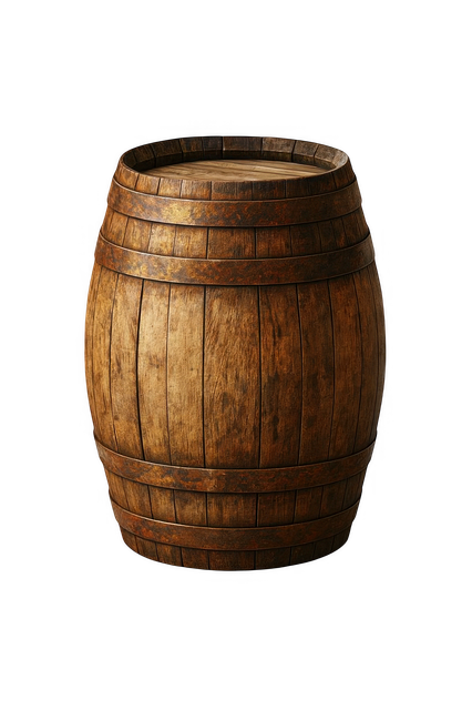 Free wooden barrel oak cask vintage whiskey barrel illustration