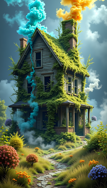 Free fantasy house house fantasy illustration
