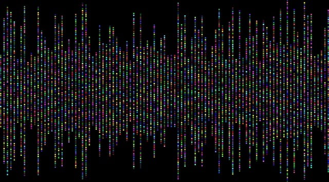 Free music waveform nature vector