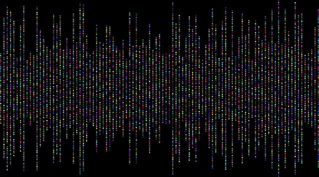 Free music waveform graphic equalizer vector