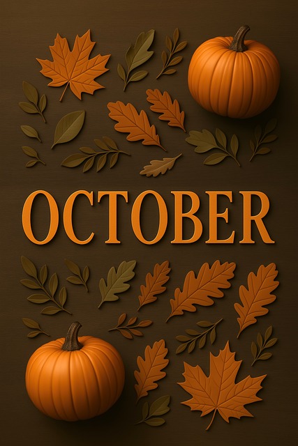 Free October Autumn illustration and picture