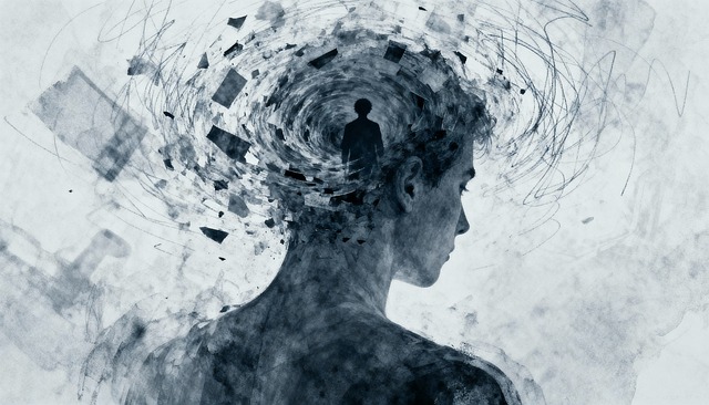 Free depression mental health stress illustration