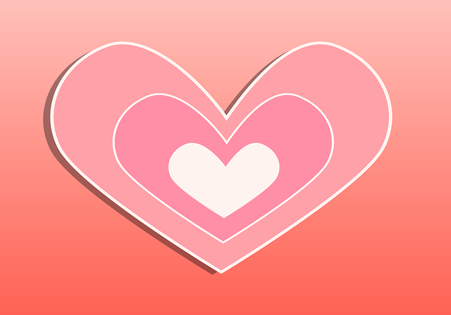 Free heart love love card vector