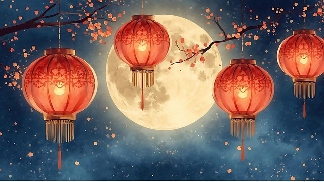 Lantaarns, Chinese, Festival, Viering