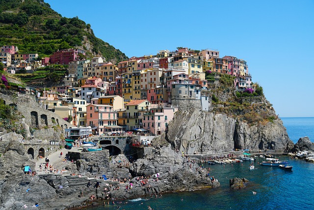 Manarola, Cinque Terre, Italien, Landsby