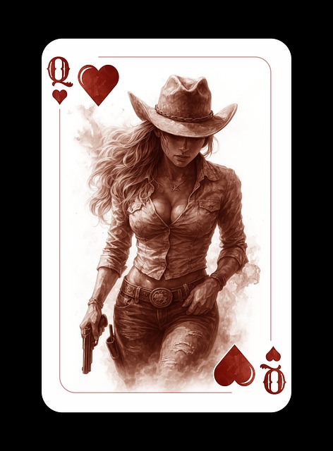 Free Queen Of Hearts Playing Cards illustration and picture