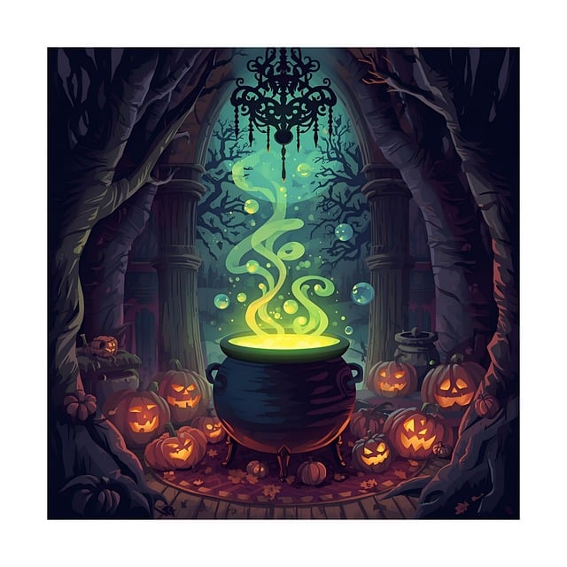 Free halloween spooky pumpkin vector
