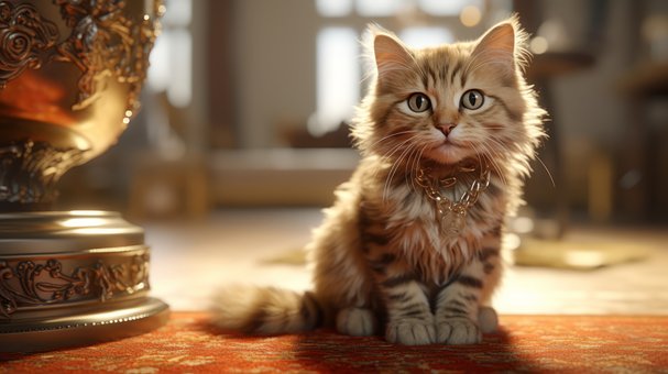 Steampunk Kat, Fluffy Orange Kat