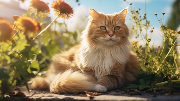 Steampunk Kat, Fluffy Orange Kat