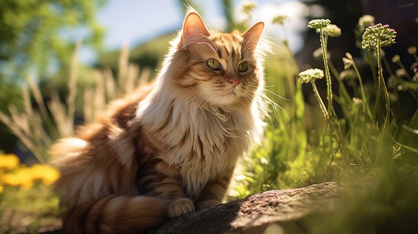 Steampunk Kat, Fluffy Orange Kat