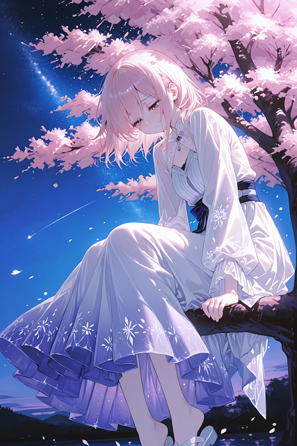 Free Anime Melancholic illustration and picture