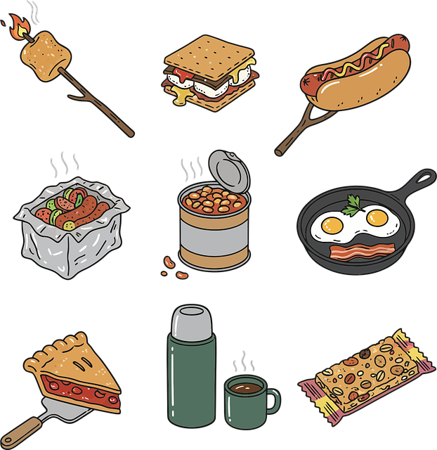 Free camping campfire outdoors vector