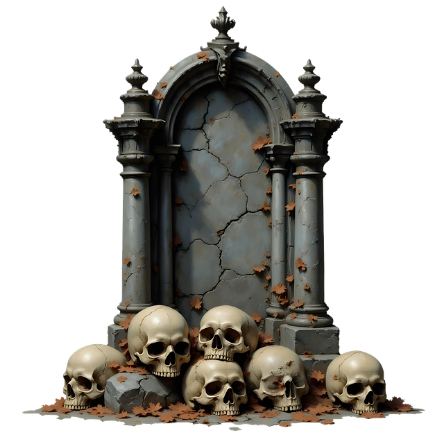 Free tombstone graveyard dig illustration
