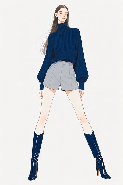 Free fashion illustration fall outfit chic style illustration