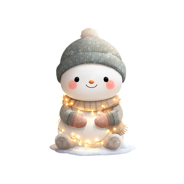 Free snowman ceramic figurine illustration