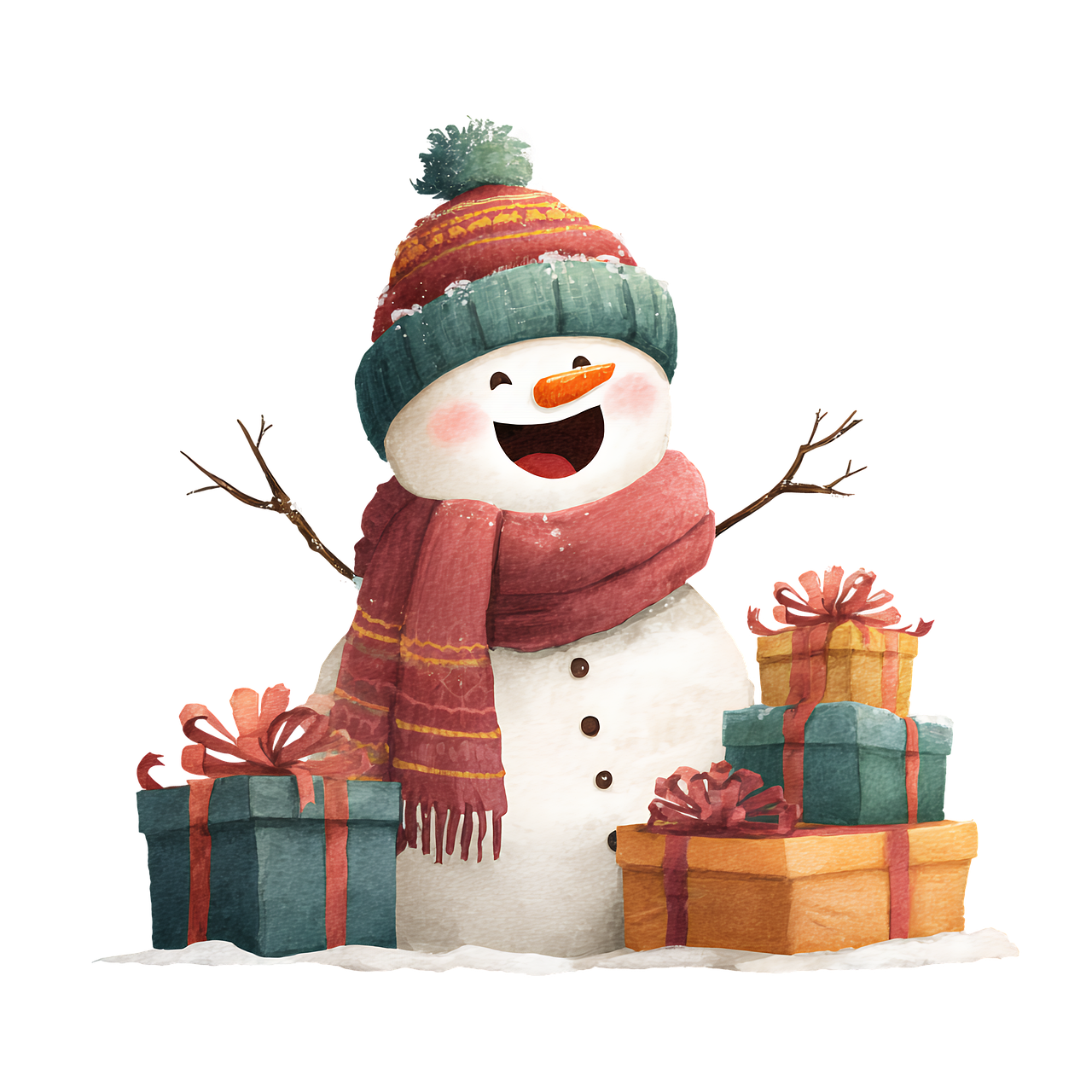 Download Snowman, Christmas, Winter. Royalty-Free Stock Illustration ...