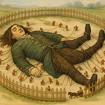 Free Gulliver Tied Down illustration and picture