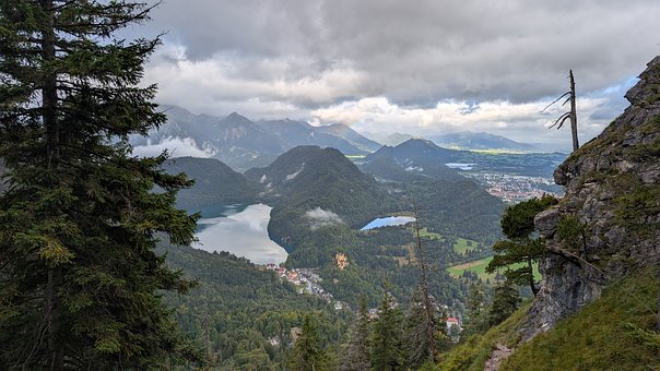 Bergen, Natuur, Landschap, Wolken, Meer