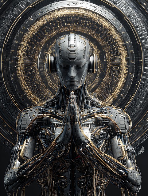 Free robot cybernetic android illustration