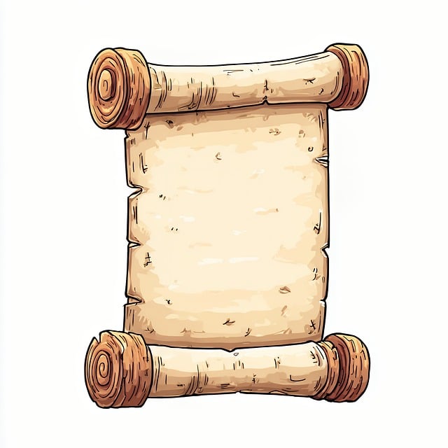 Free scroll parchment vintage illustration