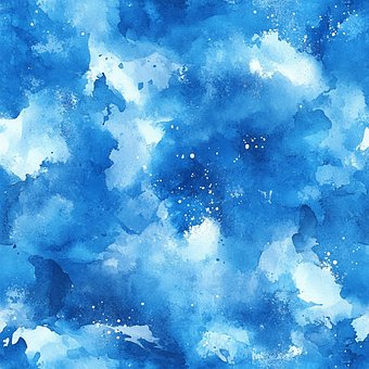 Blauer Hintergrund, Wasserfarbe