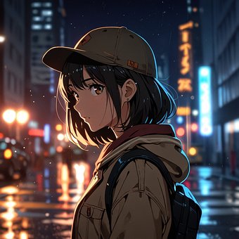 Anime, Mädchen, Bild, Person