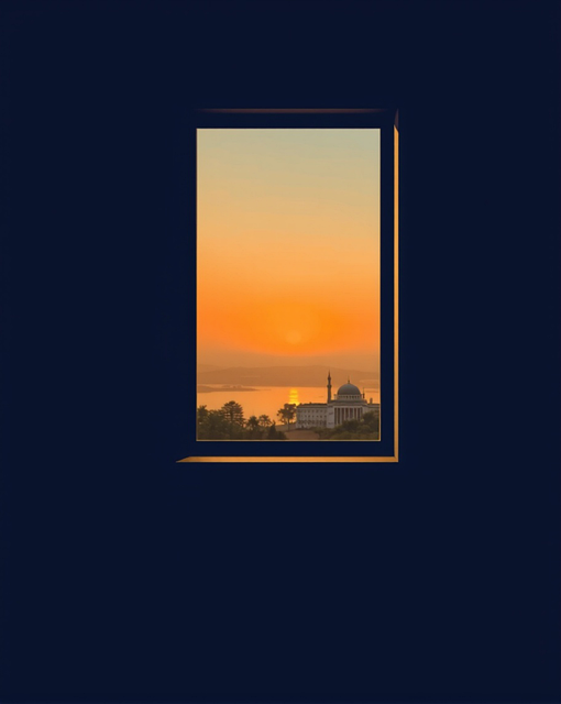Fenster, Sonnenuntergang, Dämmerung