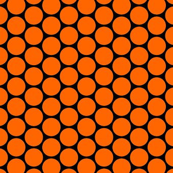 Free Polka Dots Orange photo and picture