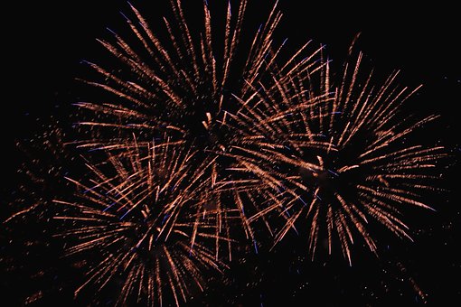Ohňostroj, Nebe, Sylvester, Pyrotechnika