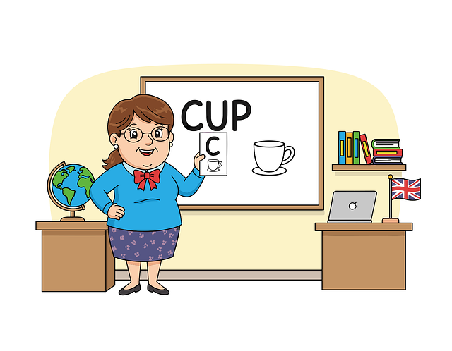 Download free HD stock image of English Teacher Classroom Free english teacher classroom learning english illustration