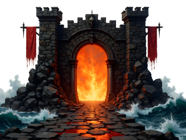 Free hellgate fire fantasy illustration