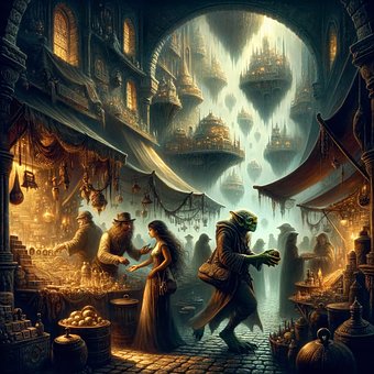 Free Fantasy Steampunk illustration and picture