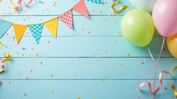 Party-Hintergrund, Pastell Luftballons