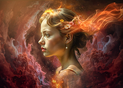 Free Woman Portrait illustration and picture
