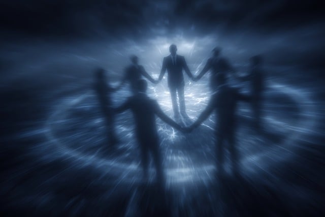 Free ai generated people circle illustration