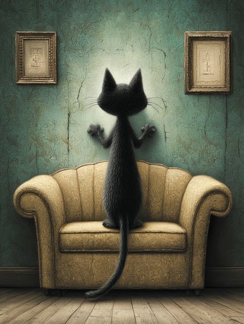 Gato, Papel De Parede, Coçar, Arranhão