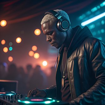 Dj Med Hovedtelefoner, Dj-Portræt