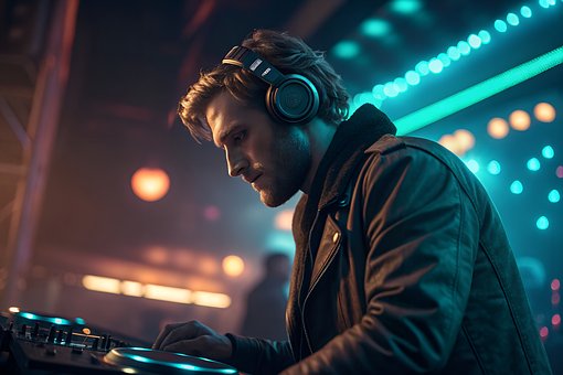 Dj Med Hovedtelefoner, Dj-Portræt