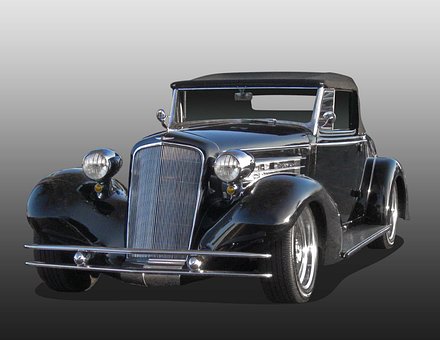 Pontiac, Cabriolet, Roadster, Sort