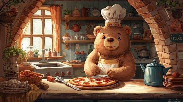 Free Chef Bear illustration and picture